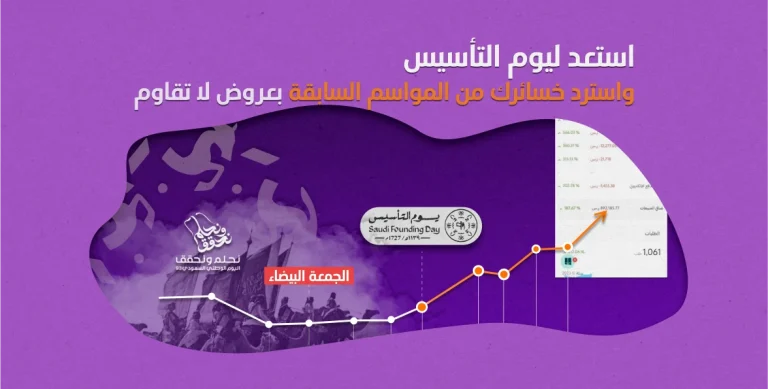 زيادة المبيعات في يوم التأسيس | استرد خسائر المواسم السابقة 11 زيادة المبيعات في يوم التأسيس | استرد خسائرك من المواسم السابقة